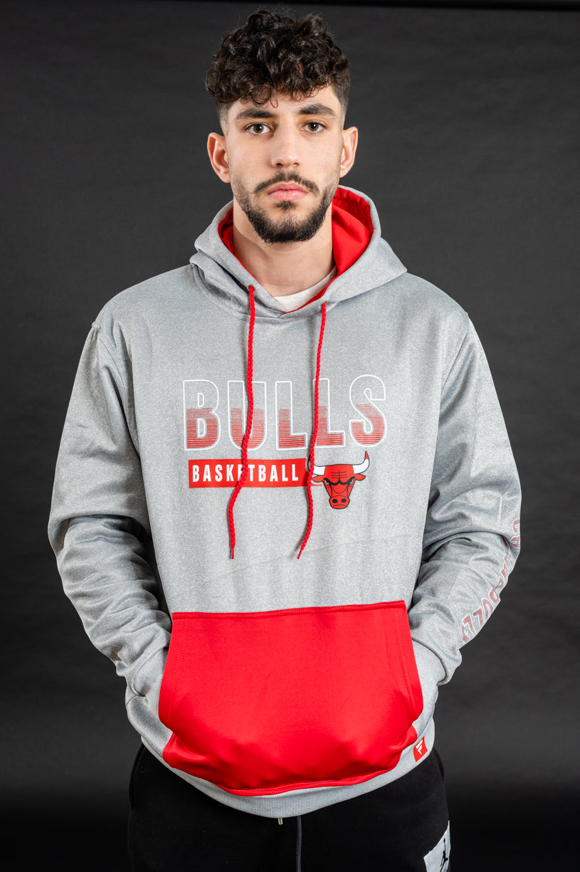 Chicago Bulls - Grey and Red Hoodie